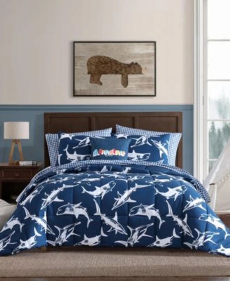 Eddie Bauer Vinny Shark Friends Microfiber Comforter Sets
