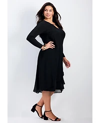 Avenue Women's Fantasia Chiffon Dress