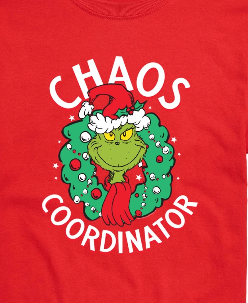 Airwaves Men's Grinch Chaos Coordinator Graphic Crewneck T-Shirt