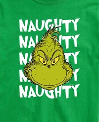 Airwaves Men's Naughty Grinch Graphic Crewneck T-Shirt