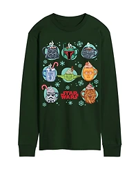 Airwaves Men's Star Wars Christmas Hot Cocoa Mugs Long-Sleeve Graphic T-Shirt