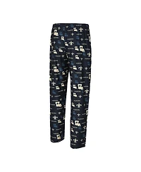 Concepts Sport Men's Black New Orleans Saints Mosaic All Over Print Pants