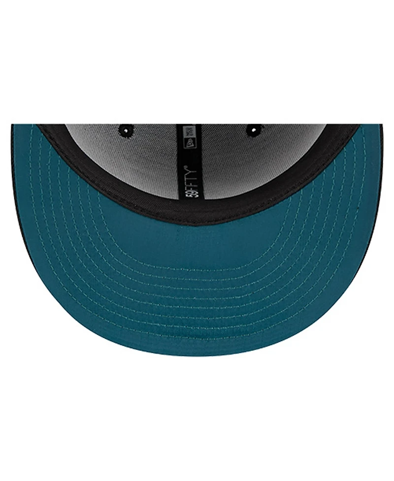 New Era Men's Black Philadelphia Eagles Soutache 59FIFTY Fitted Hat