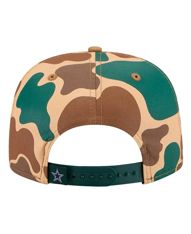 New Era Men's Camo Dallas Cowboys Duck Rope 19TWENTY Adjustable Hat