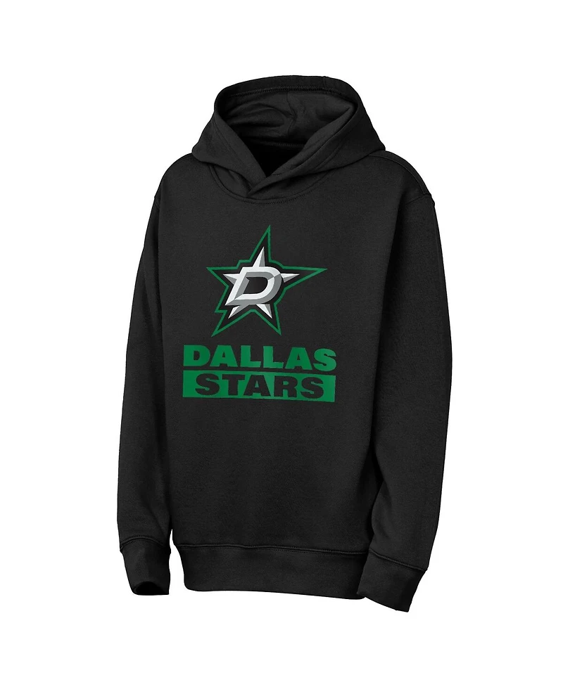 Outerstuff Big Boys and Girls Black Dallas Stars Back to Basics Hoodie