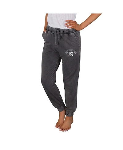 Concepts Sport Women's Charcoal New York Yankees Mist French Terry Jogger Pants