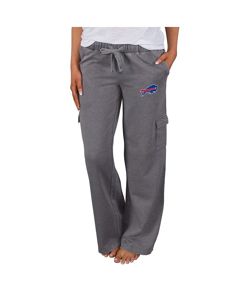 Concepts Sport Women's Charcoal Buffalo Bills Trackside Cargo Pants