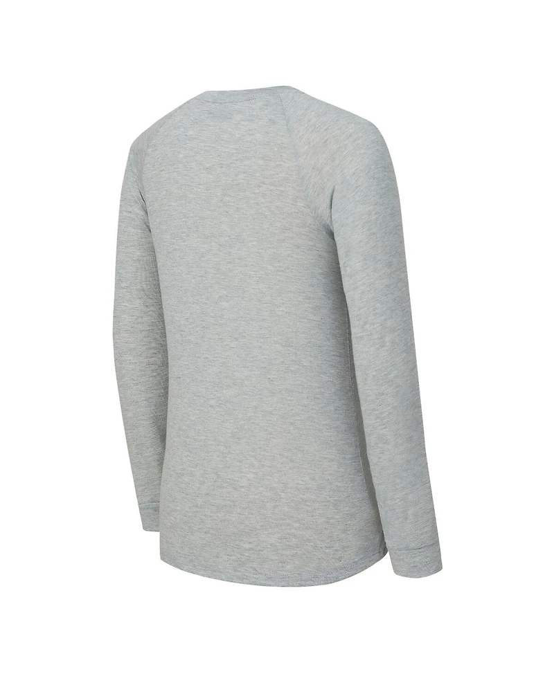 Concepts Sport Women's 2-Piece Gray/Midnight Green Philadelphia Eagles Regulate Plaid Long-Sleeve T-Shirt and Shorts Sleep Set