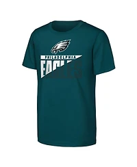 Outerstuff Big Boys and Girls 2-Pack Midnight Green Philadelphia Eagles Never Quit T-Shirt Set