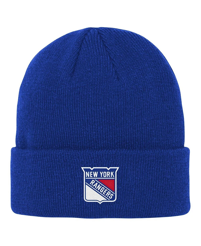 Outerstuff Big Boys and Girls Royal New York Rangers 2.0 Essential Cuffed Knit Hat