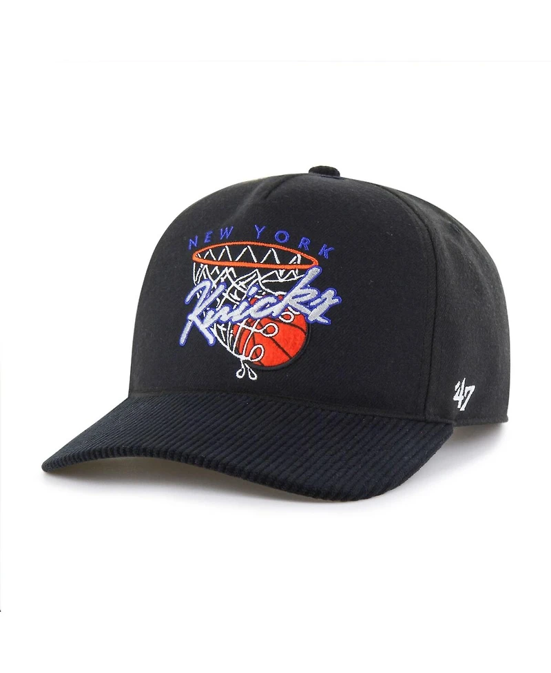 '47 Brand Men's Black New York Knicks Nothing But Net Hitch Adjustable Hat