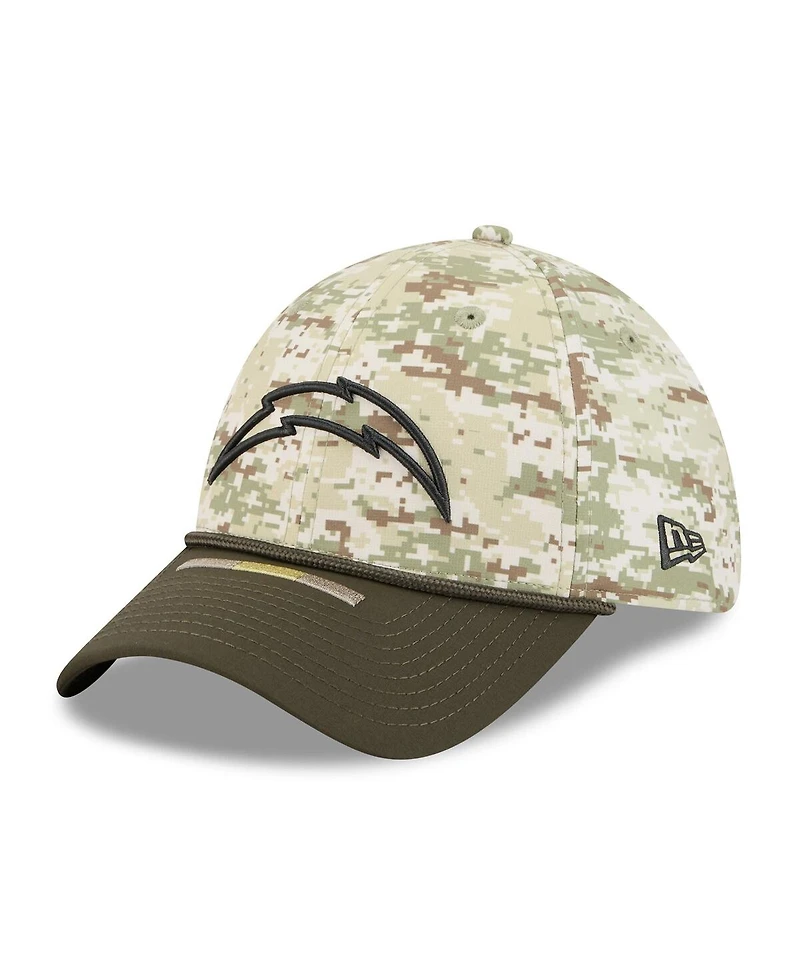 New Era Men's Camo Los Angeles Chargers 2025 Salute to Service 39THIRTY Flex Hat