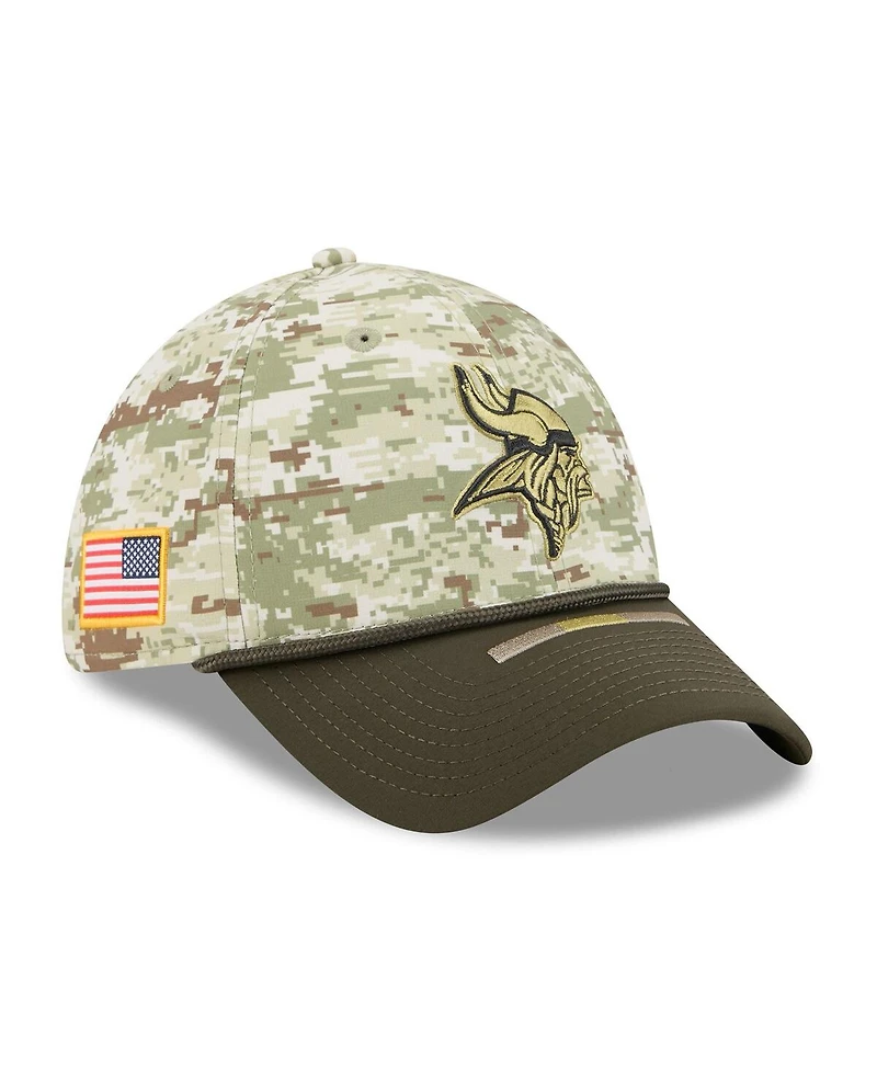 New Era Men's Camo Minnesota Vikings 2025 Salute to Service 39THIRTY Flex Hat