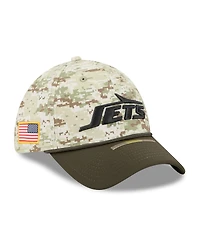 New Era Men's Camo York Jets 2025 Salute to Service 39THIRTY Flex Hat