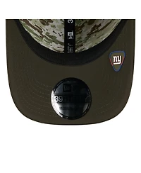 New Era Men's Green York Giants 2025 Salute to Service 39THIRTY Flex Hat