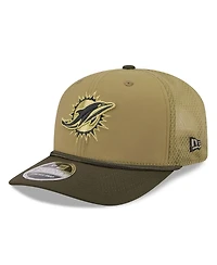New Era Men's Green Miami Dolphins 2025 Salute to Service 9SEVENTY Adjustable Hat