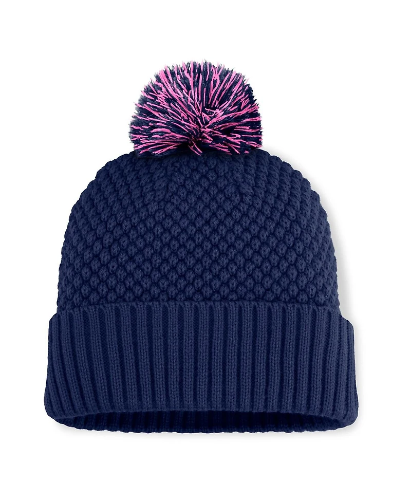 Fanatics Women's Navy Milano Cortina 2026 Winter Olympics Bubble Cuffed with Pom Knit Hat