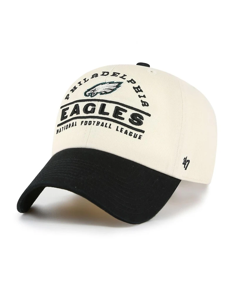 '47 Brand Men's Natural Philadelphia Eagles Windham Clean Up Adjustable Hat