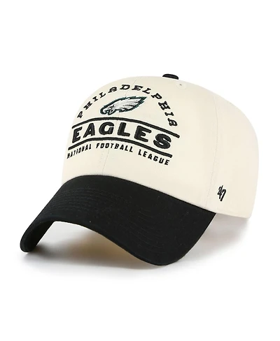 '47 Brand Men's Natural Philadelphia Eagles Windham Clean Up Adjustable Hat