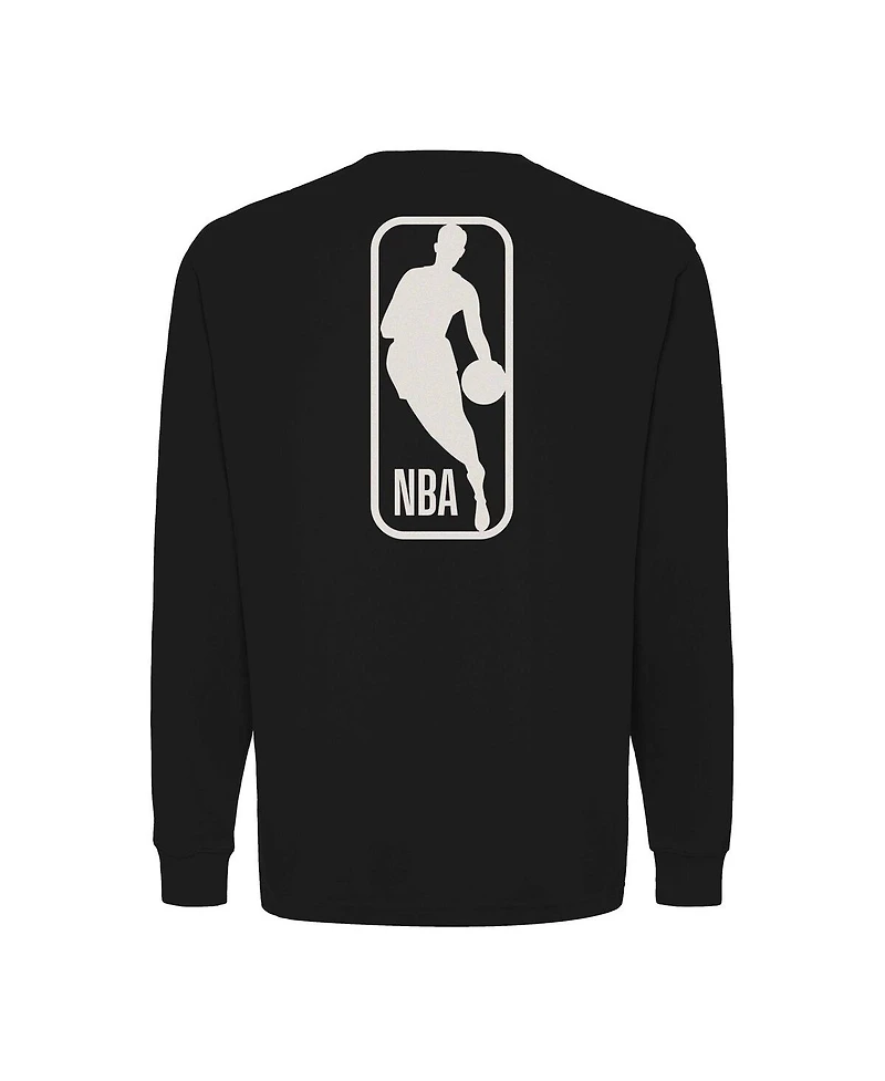 Sportiqe Men's and Women's Black Nba Wales Long Sleeve T-Shirt