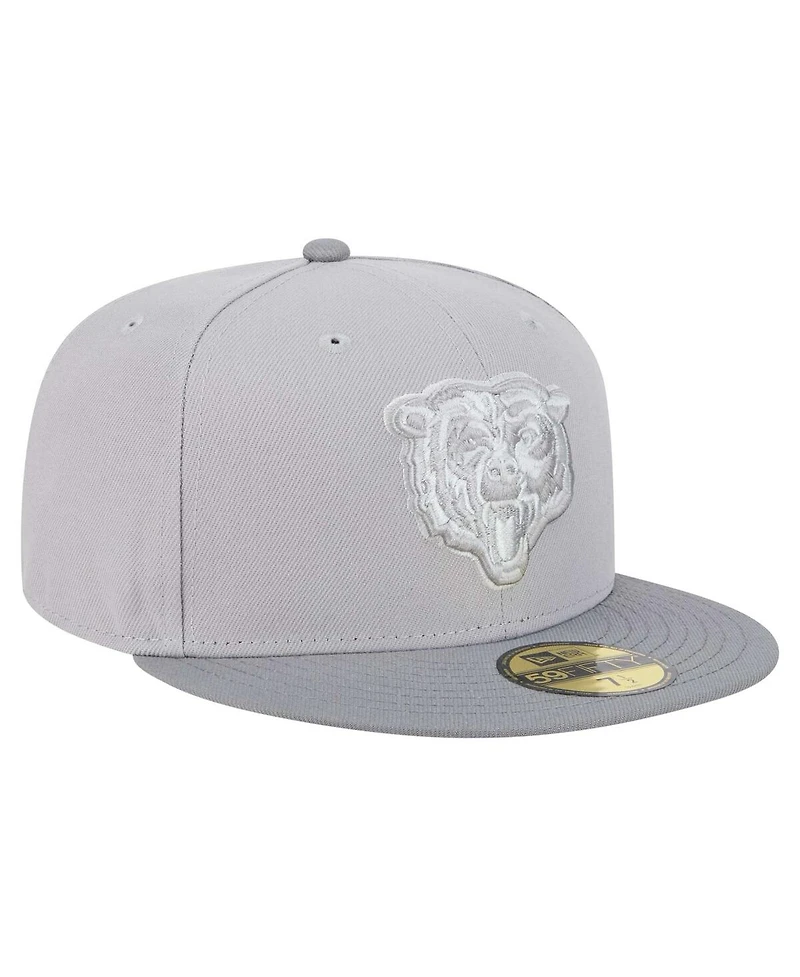 New Era Men's Gray/Graphite Chicago Bears Iron Cloud 59FIFTY Fitted Hat