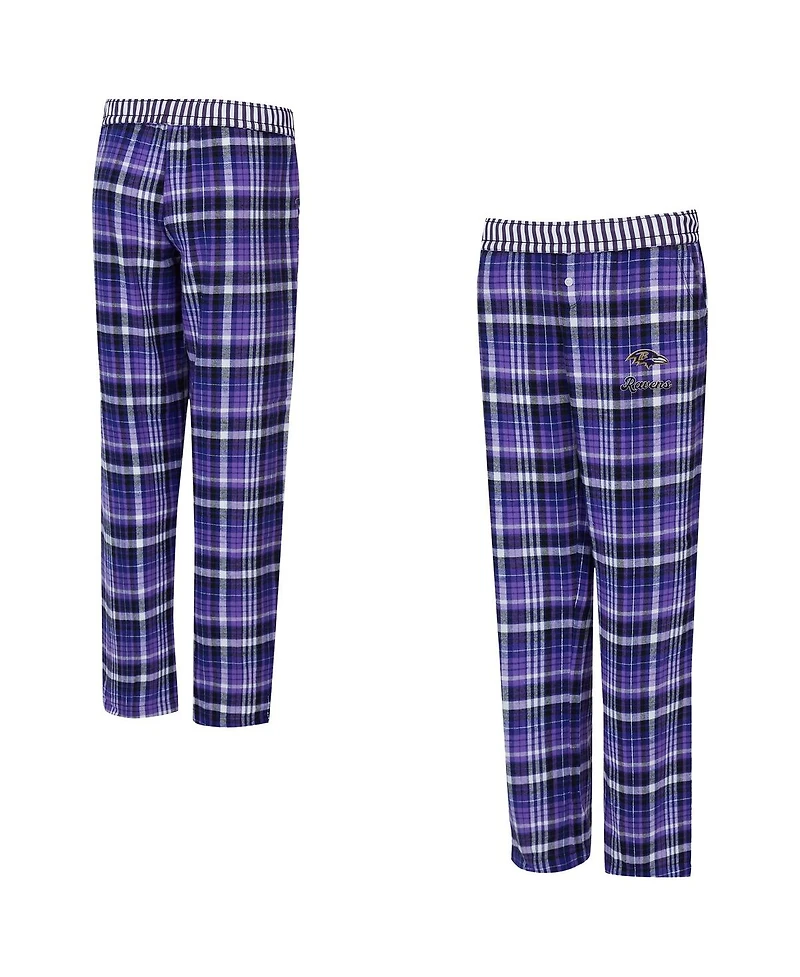 Concepts Sport Women's Purple Baltimore Ravens Laney Plaid Tri-Blend Pants