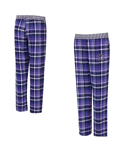 Concepts Sport Women's Purple Baltimore Ravens Laney Plaid Tri-Blend Pants