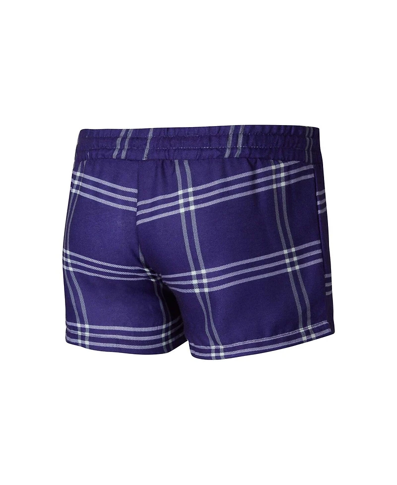 Concepts Sport Women's 2-Piece Los Angeles Lakers Petition Long Sleeve Top and Shorts Set