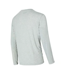 Concepts Sport Men's 2-Piece Black/Gray Brooklyn Nets Petition Long Sleeve Top and Plaid Pant Set