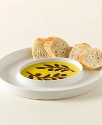 Uncommon Goods Olive Oil & Vinegar Porcelain Dipping Tray