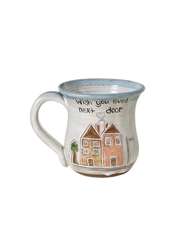 Uncommon Goods Wish You Lived Next Door Handmade Stoneware Mug