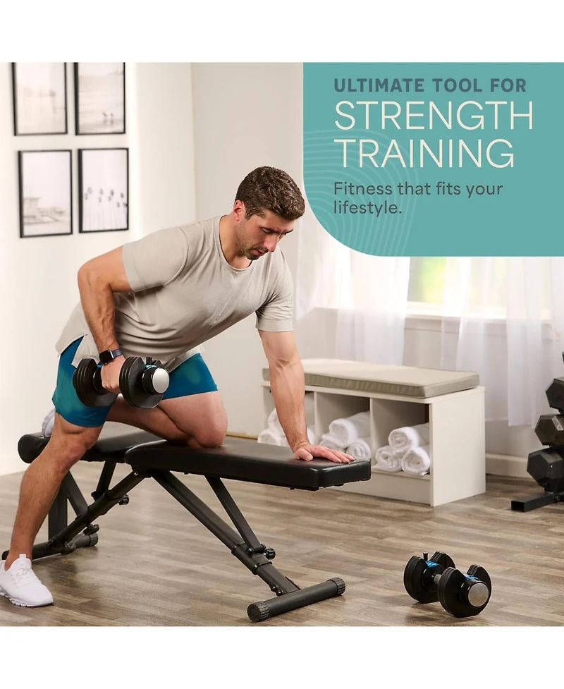 Lifepro Adjustable Dumbbells Set with Rack