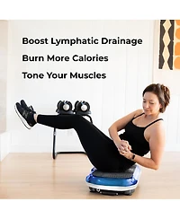 LifePro Waver Vibration Plate - Full Body Fitness Platform with Loop Bands for Weight Loss & Toning