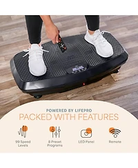 LifePro Hovert 3D Vibration Plate – Dual Motor, Oscillation & Lateral Motion for Whole Body Fitness