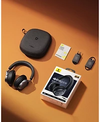 Baseus Inspire XH1 Wireless Headphones Bundle with 10,000mAh Power Bank, Adaptive Noise Cancelling, Hi-Res Over-Ear