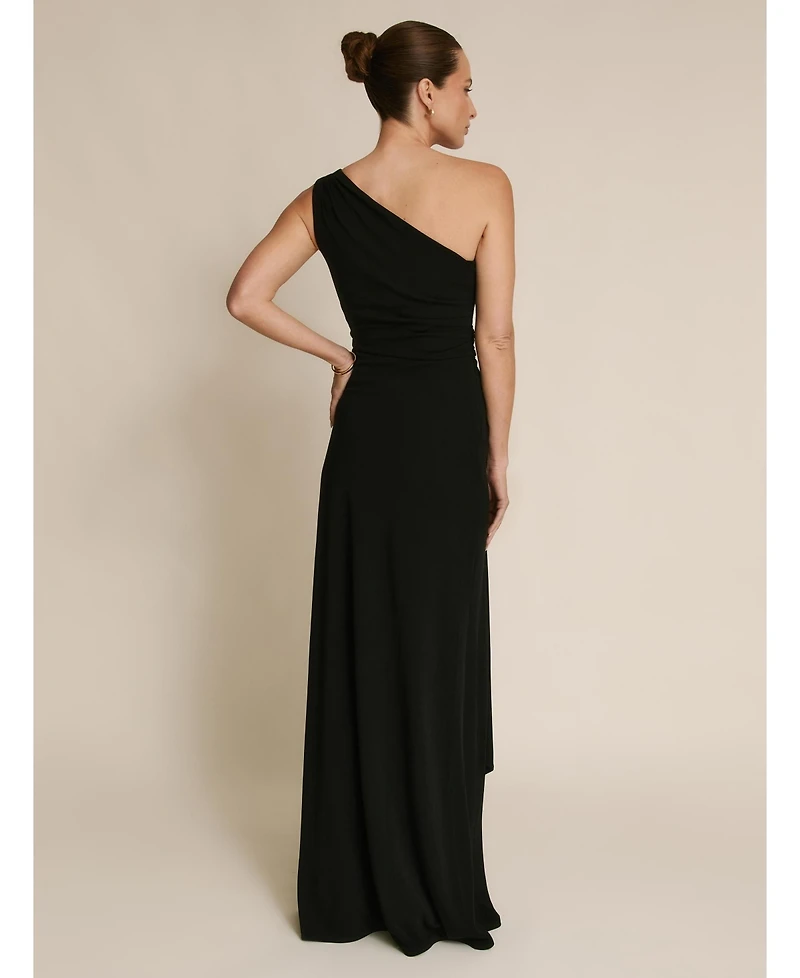 Six Stories Women's One Shoulder Drape Stretch Bridesmaid Dress
