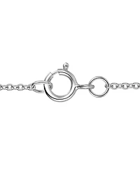 Macy's Lab-Grown Sapphire (1 ct. t.w.) & White (1/3 Pendant Necklace 14k Gold Over Sterling Silver (also Ruby Emerald)