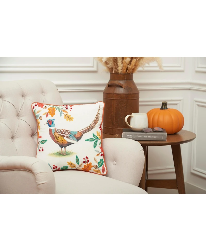 C&F Home Harvest Pheasant Throw Pillow