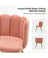 Contemporary Juan Side Chair with Tufted Back