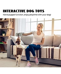 Nocciola 9-in-1 Zombie Plush Squeaky Dog Toys, Mummy Toys, Stimulating Puzzle Toy with 8 Organ-Shaped Plush Toys, Halloween gift, Stuffed Toys for Sma