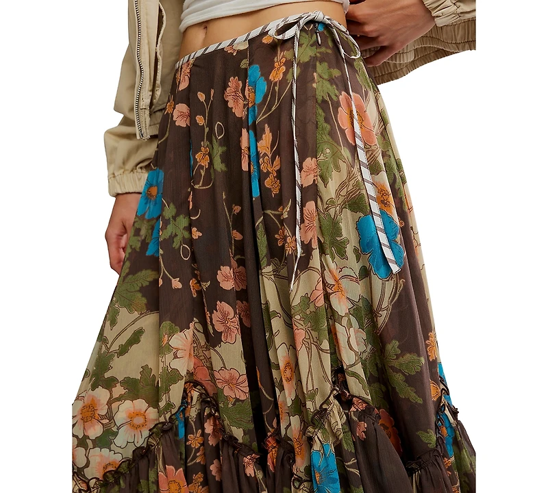 Free People Women's Palermo Villa Chiffon Maxi Skirt