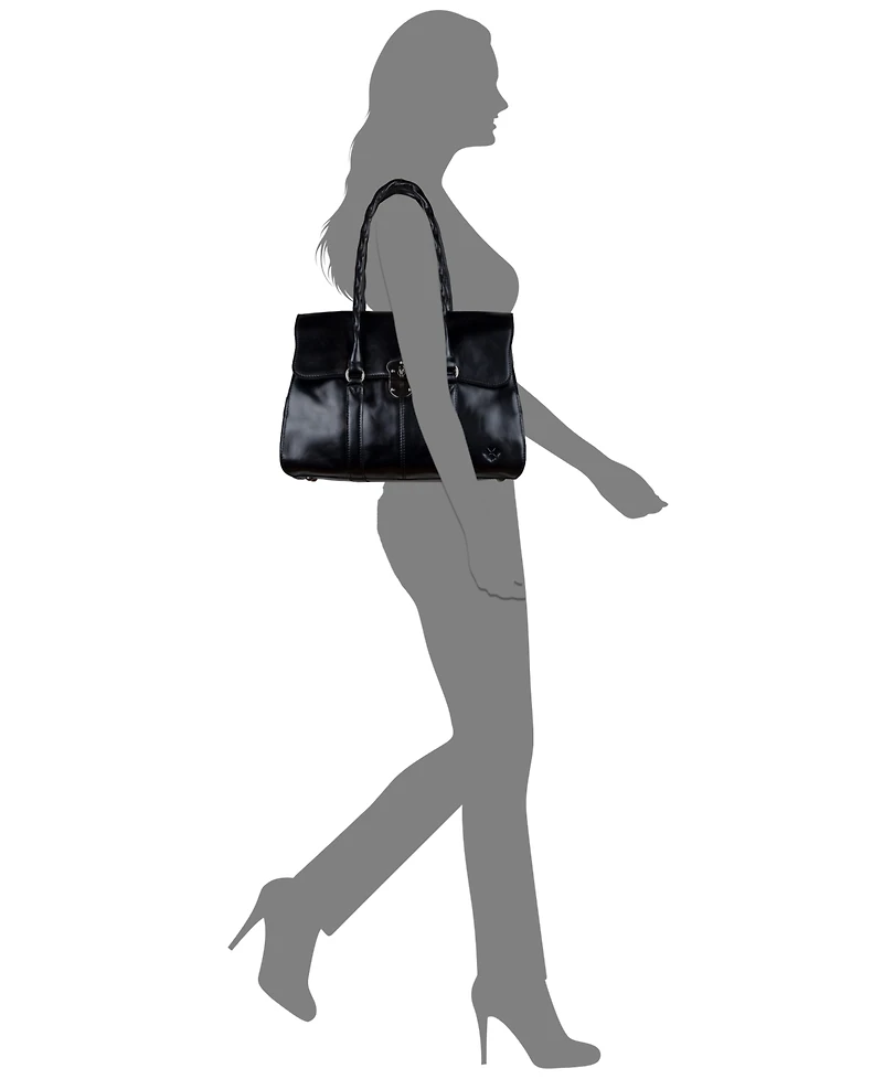 Patricia Nash Vienna Twist-Lock Satchel Bag