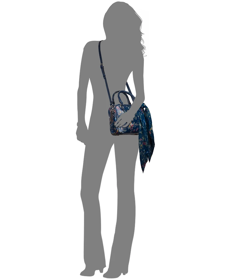 Patricia Nash Artena Crossbody Satchel Bag with Scarf