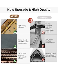 Hulala Home Farmhouse Pallantium 34" Tall 2-door Accent Cabinet with Adjustable Legs