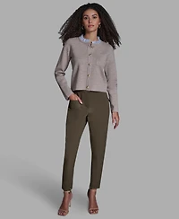 Bcbg Women's Crewneck Button-Front Sweater