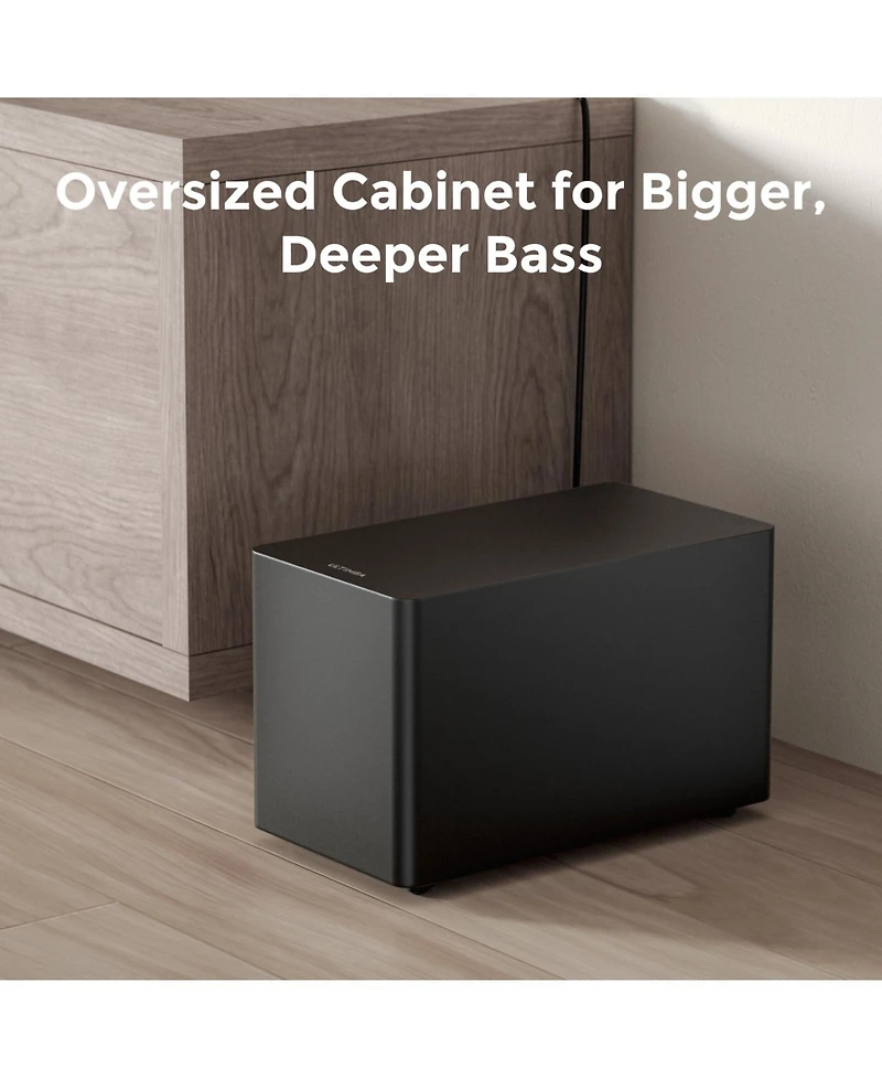 Ultimea Poseidon M60 Boom 5.1ch Dolby Atmos Sound System, 340W Peak Power, 5 Full-Range Drivers, Wired Subwoofer