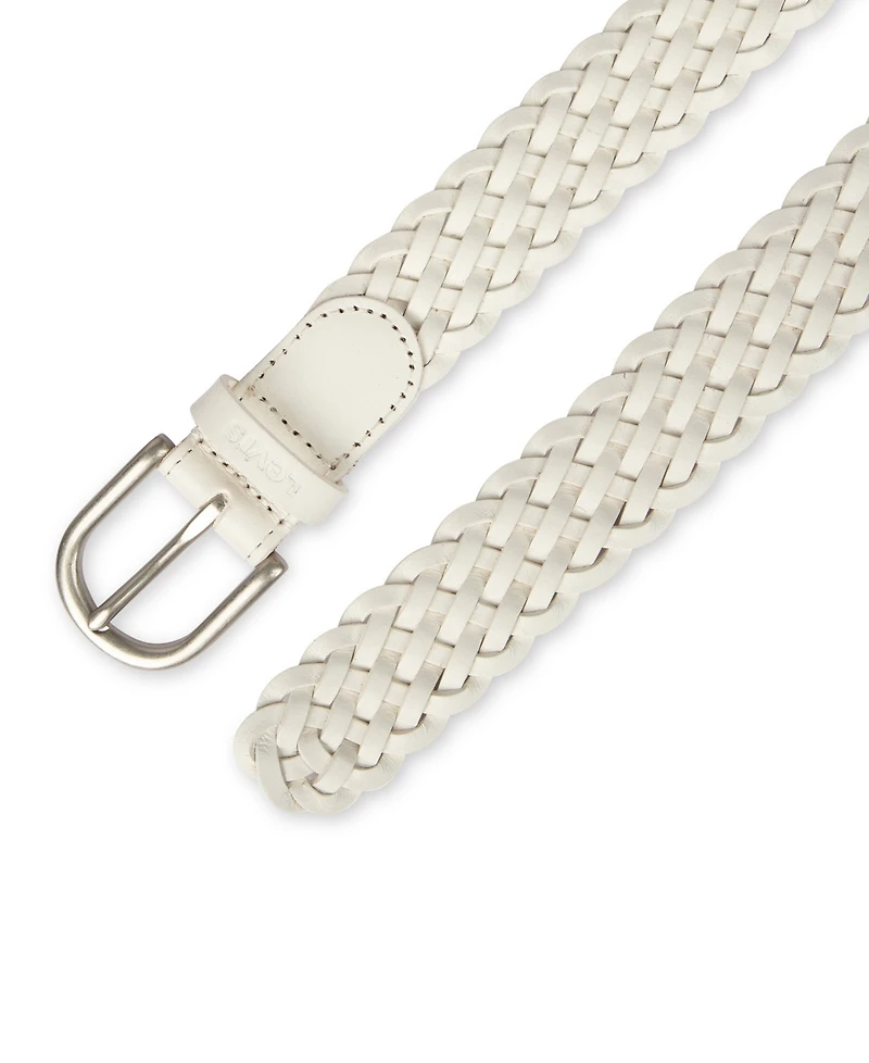 Levi's Women's Fully Adjustable Leather Braided Belt
