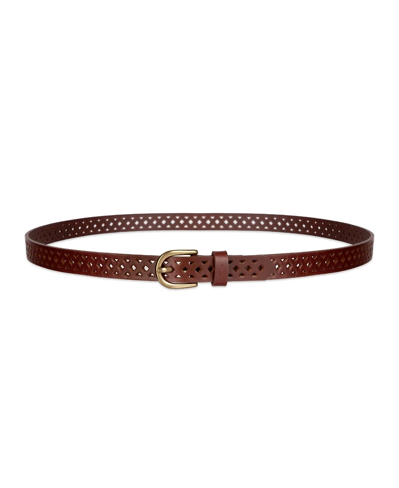 Levi's Women's 2-Pack Perforated and Reversible Skinny Casual Belt Set