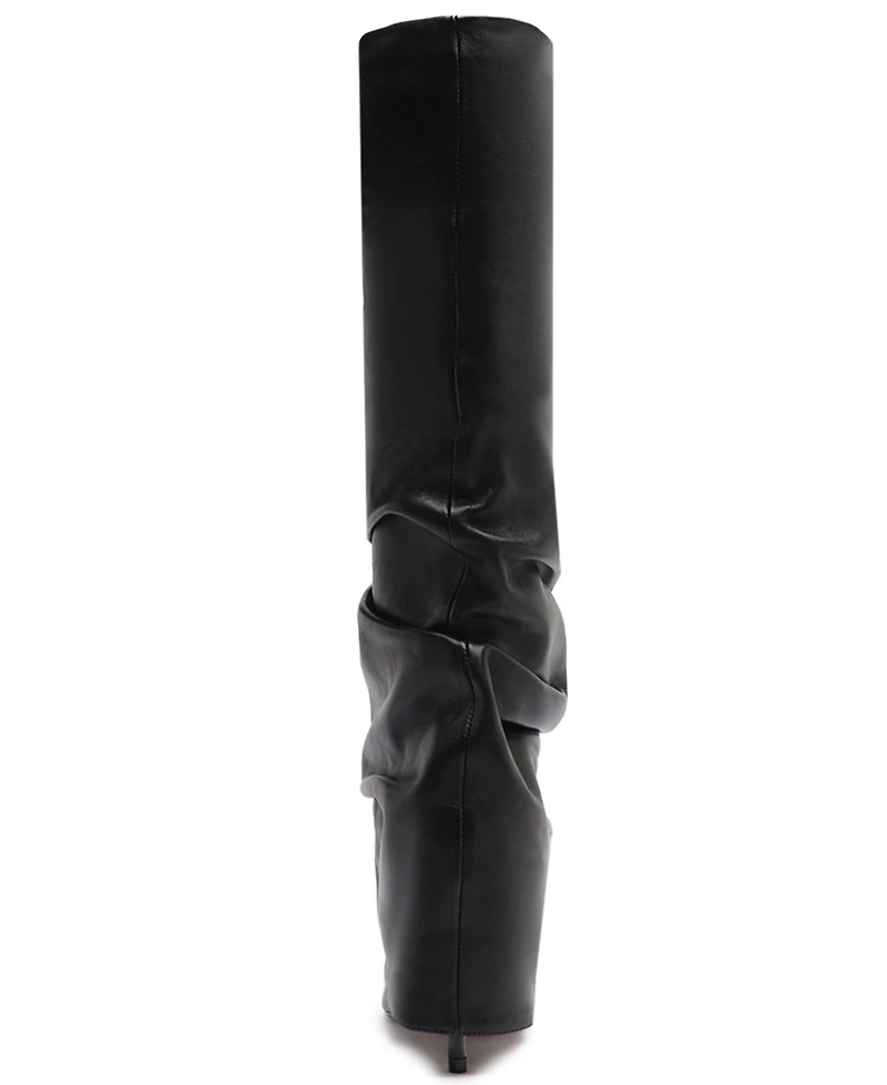 Schutz Women's Mikki Up Cloak Pointed Toe Dress Boots