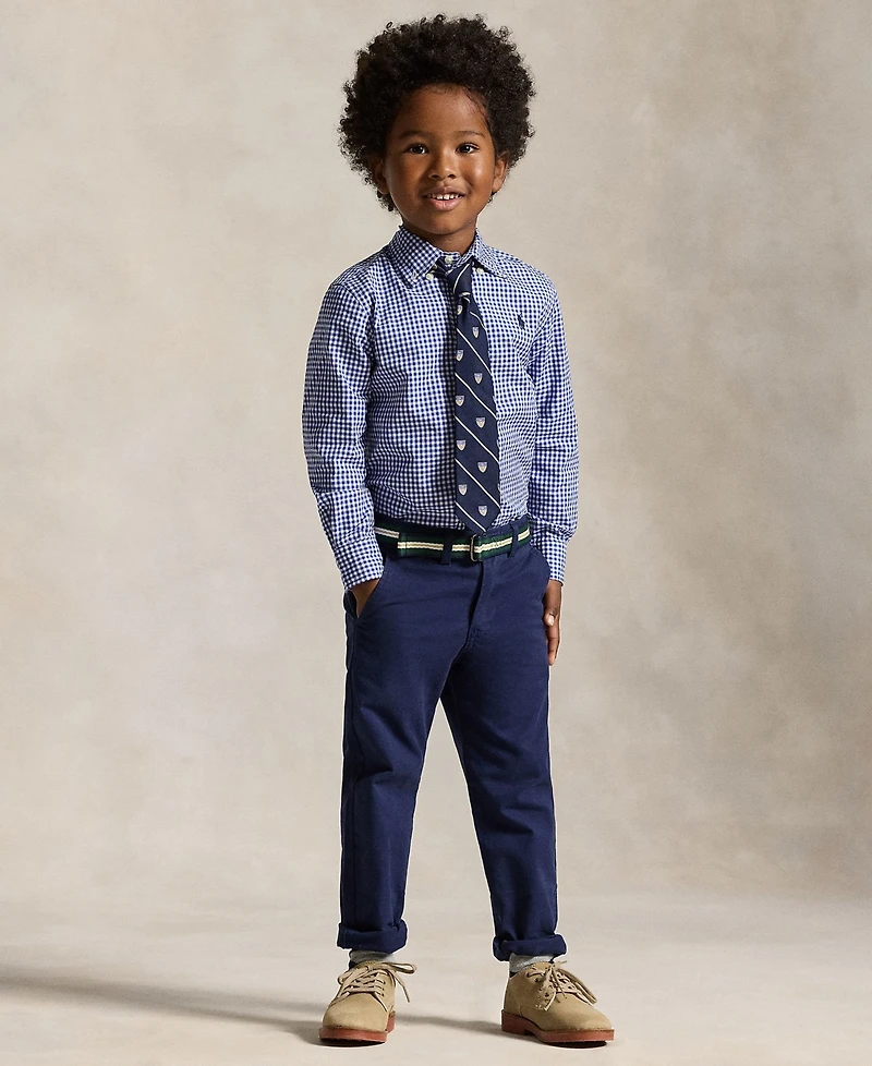 Polo Ralph Lauren Toddler and Little Boys Gingham Cotton Poplin Shirt